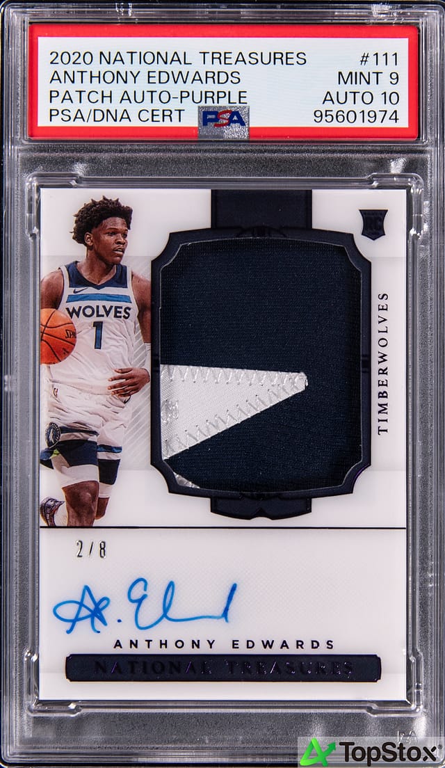 Anthony Edwards NT FOTL Purple RPA /8 Sells for $793K