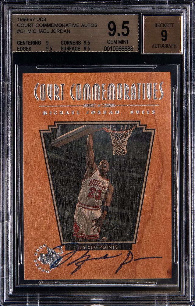 BGS 9.5 1996-97 UD3 Jordan Auto Sells for $79K