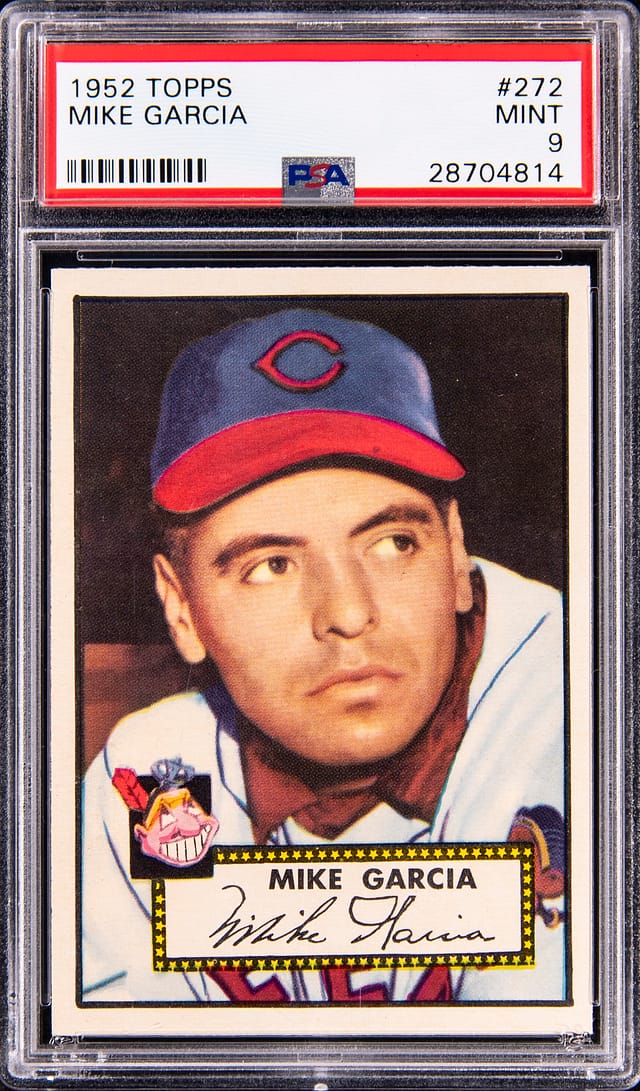 1952 Topps Mike Garcia PSA 9 sells for $23K