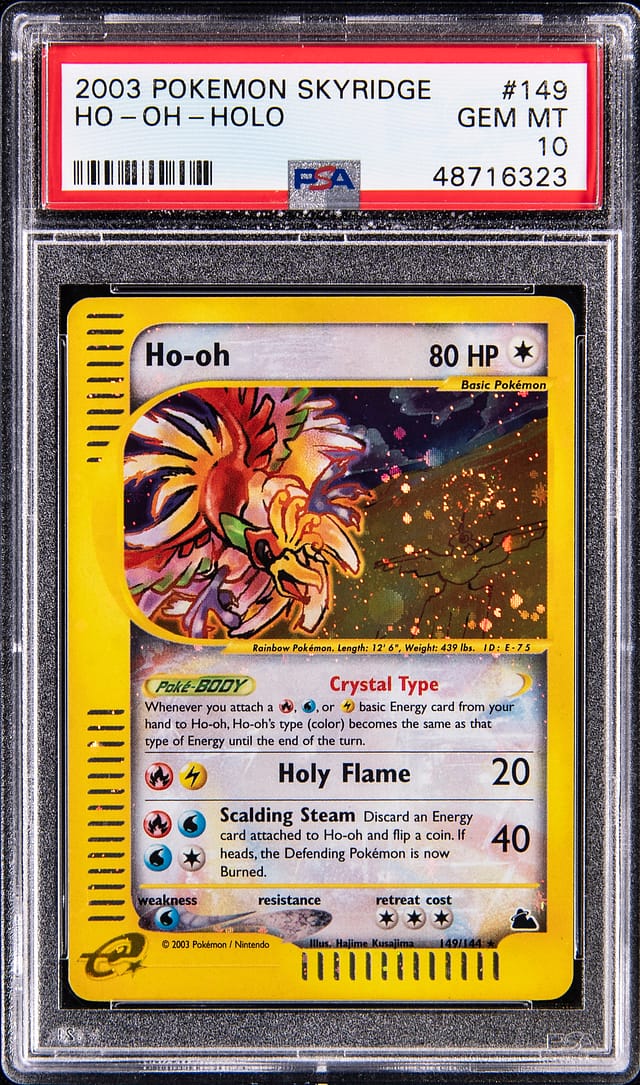 2003 Skyridge Crystal Ho-Oh PSA 10 sells for $31K