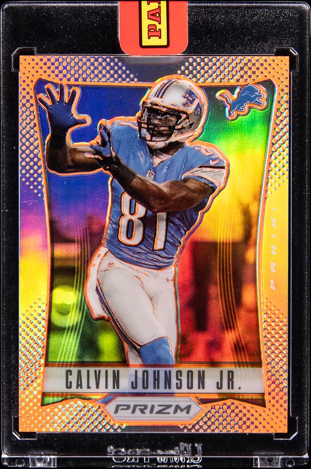 2012 Prizm Calvin Johnson 1/1 Pylon Sold for $26k