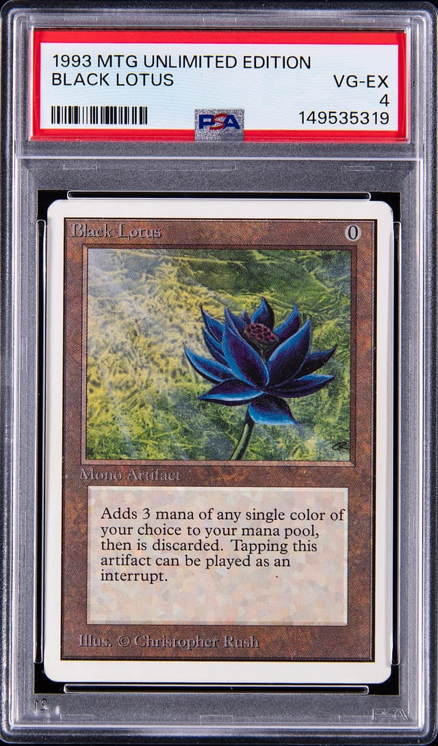 1993 MTG Unlimited Black Lotus PSA 4 Sells for $13.4K