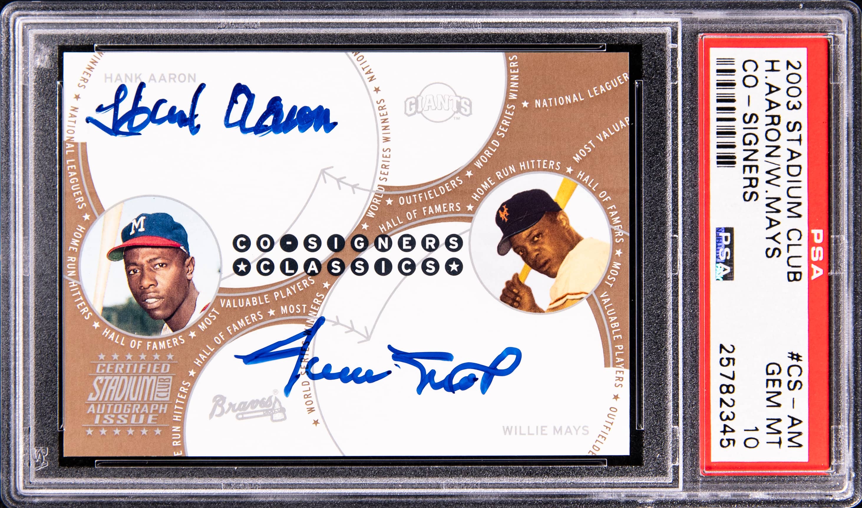 2003 Co-Signers Aaron/Mays PSA 10 Sells for $20K