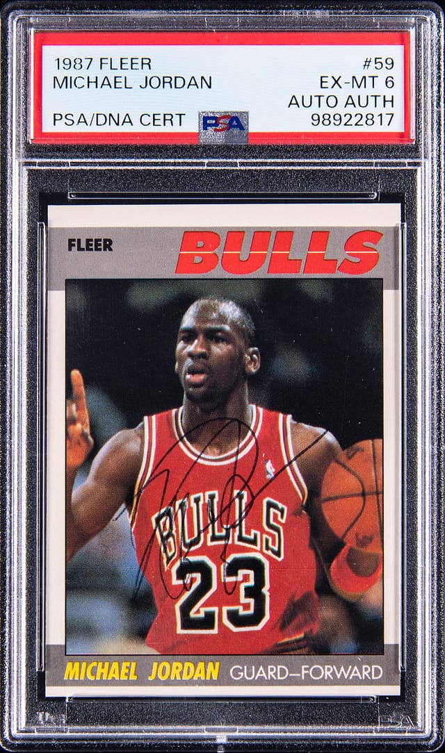1987-88 Fleer Michael Jordan Auto Sells for $14,945