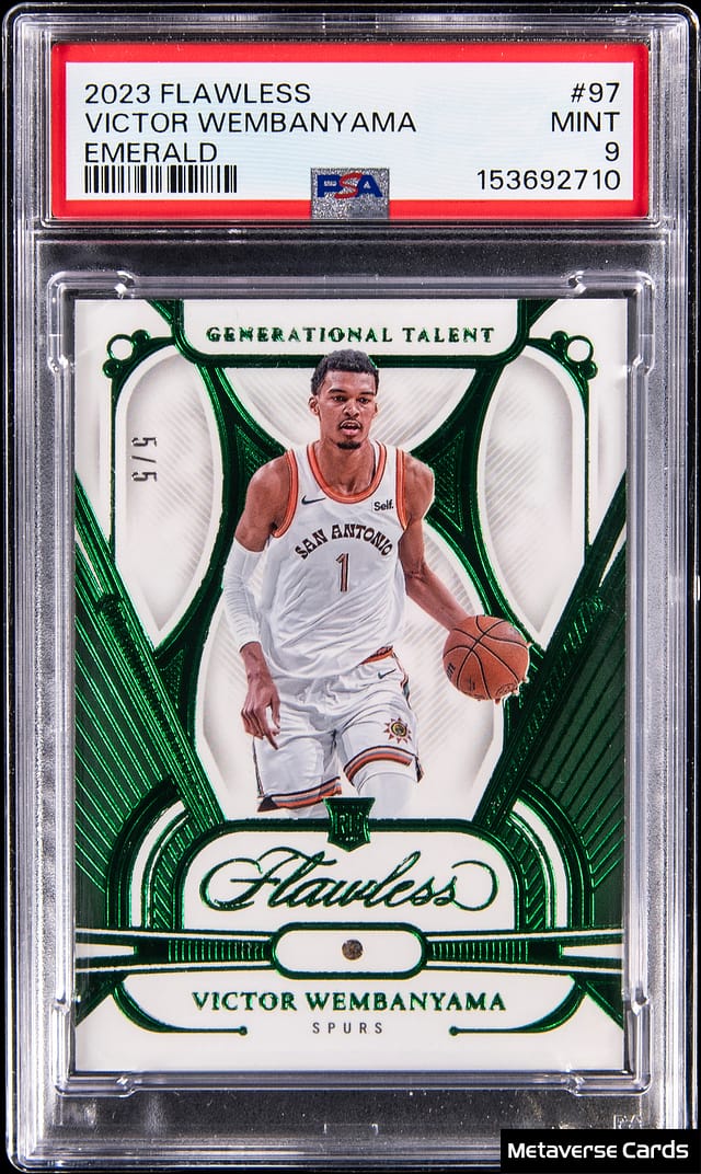 Victor Wembanyama Flawless Emerald Rookie Sold