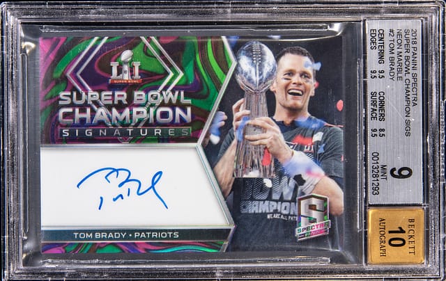 2018 Spectra Tom Brady SB51 Neon Marble Sells
