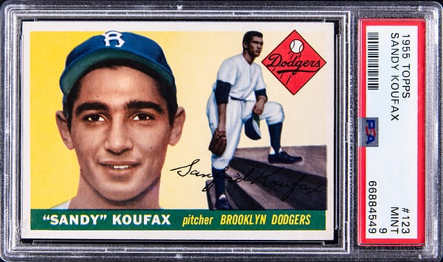 1955 Topps Sandy Koufax Rookie PSA 9 Sells for $292K