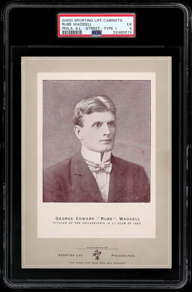 1902 W600 Rube Waddell Rookie PSA 5 Sells at Goldin
