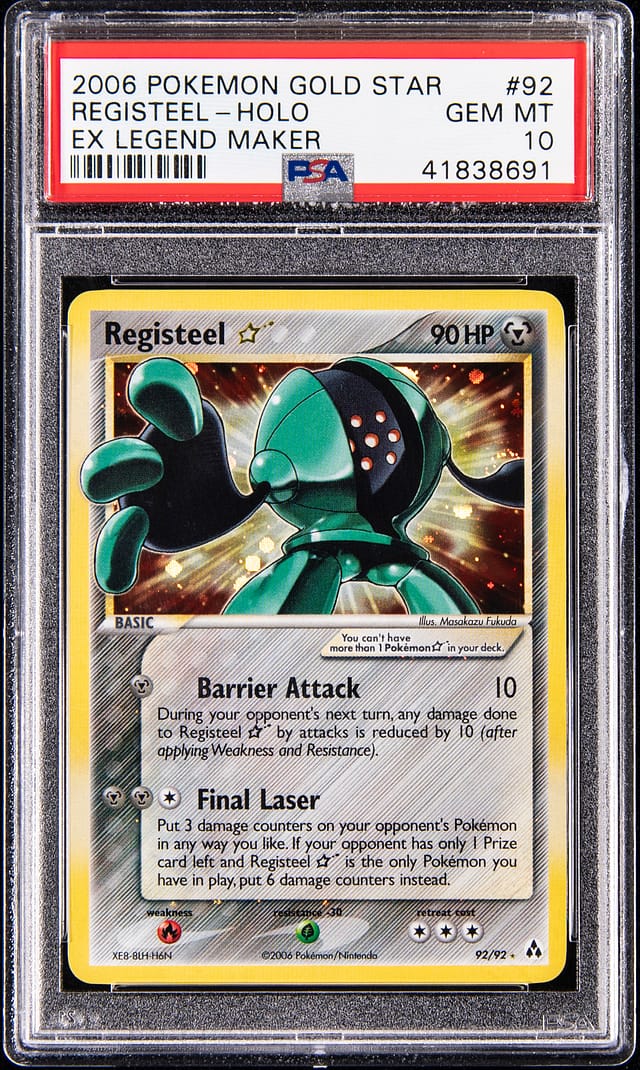 2006 Gold Star Registeel PSA 10 Sells for $19,520