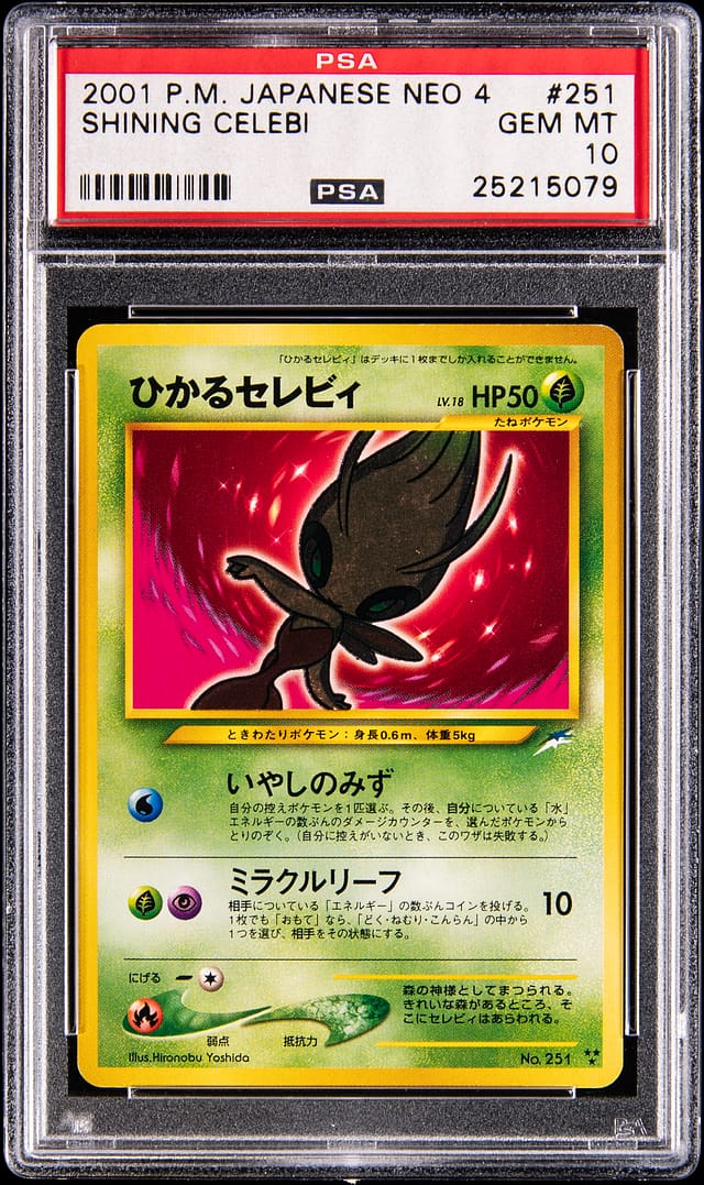 2001 Japanese Shining Celebi PSA 10 sells for $26K