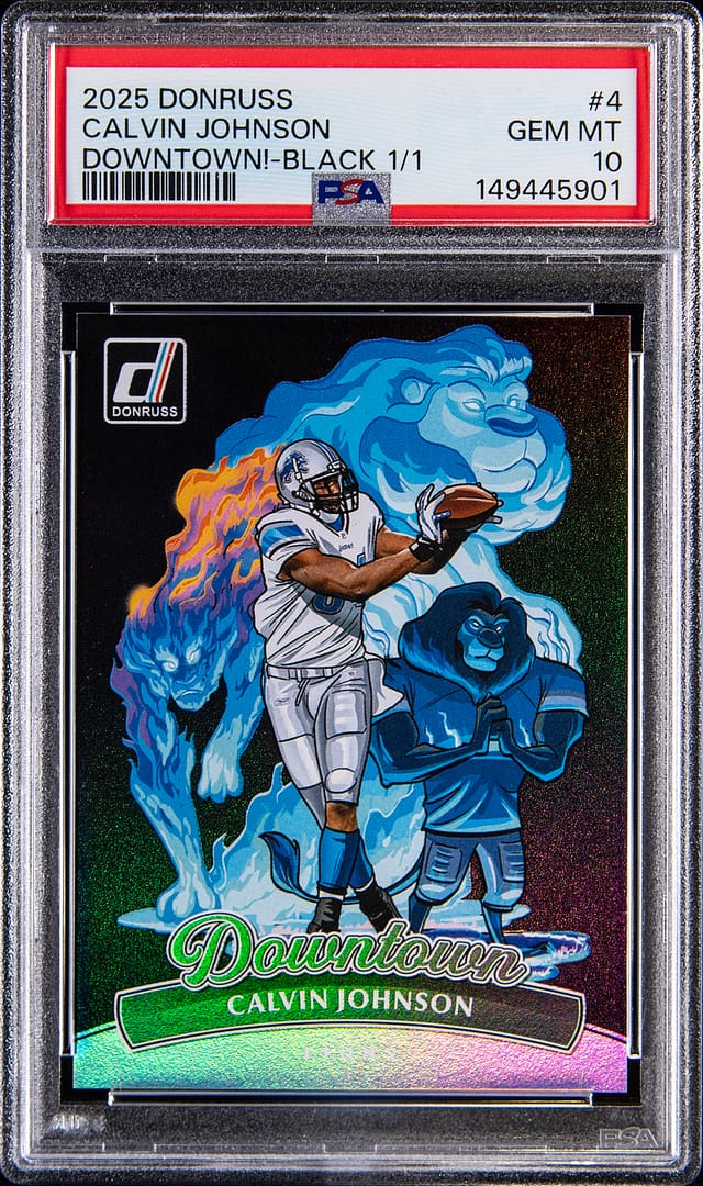 Calvin Johnson 2025 Downtown Black 1/1 PSA 10 Sale