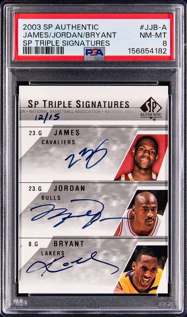LeBron/Jordan/Kobe Triple Auto Rookie Card Sells Big