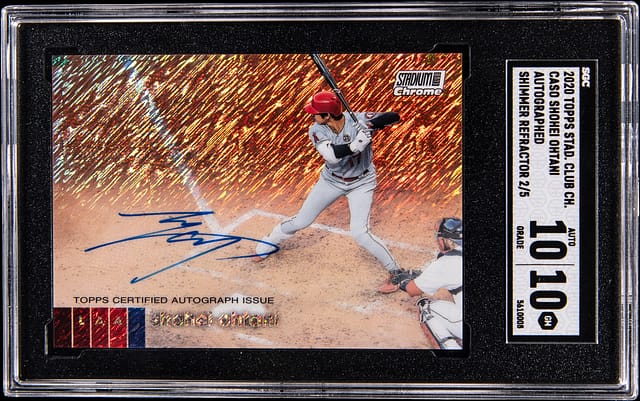 2020 Ohtani Stadium Club Chrome Auto /5 SGC 10 Sale