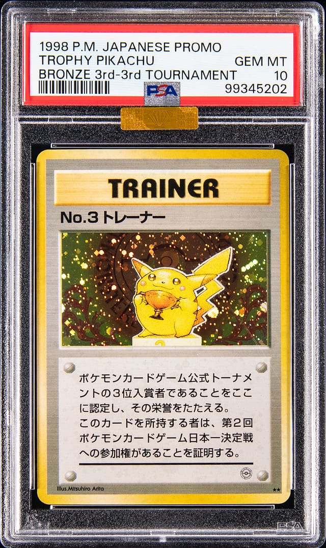1998 Trophy Pikachu Bronze PSA 10 Sells for $1.77M