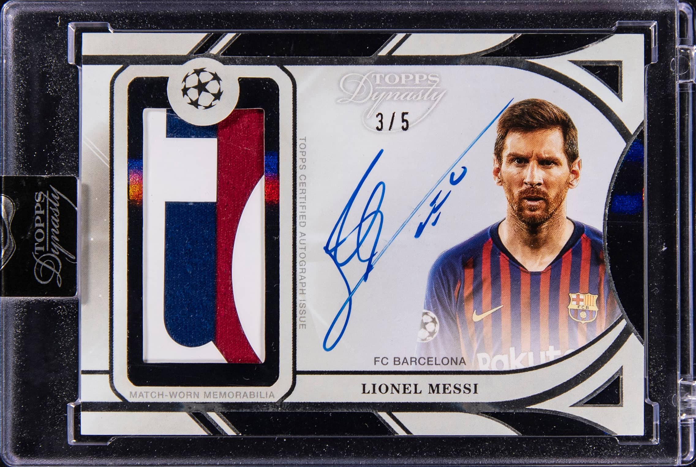 2024-25 Topps Dynasty Messi Patch Auto /5 Sells for $20K