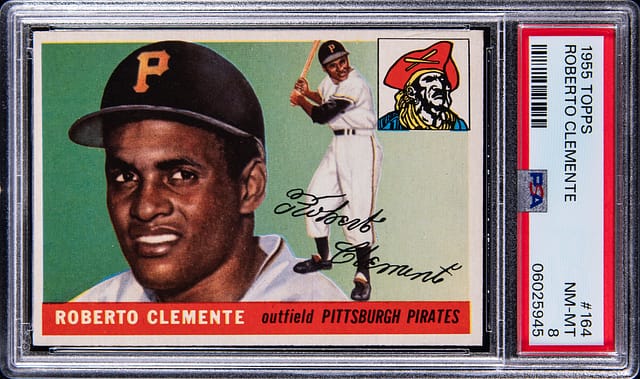 1955 Topps Roberto Clemente PSA 8 Rookie Sells