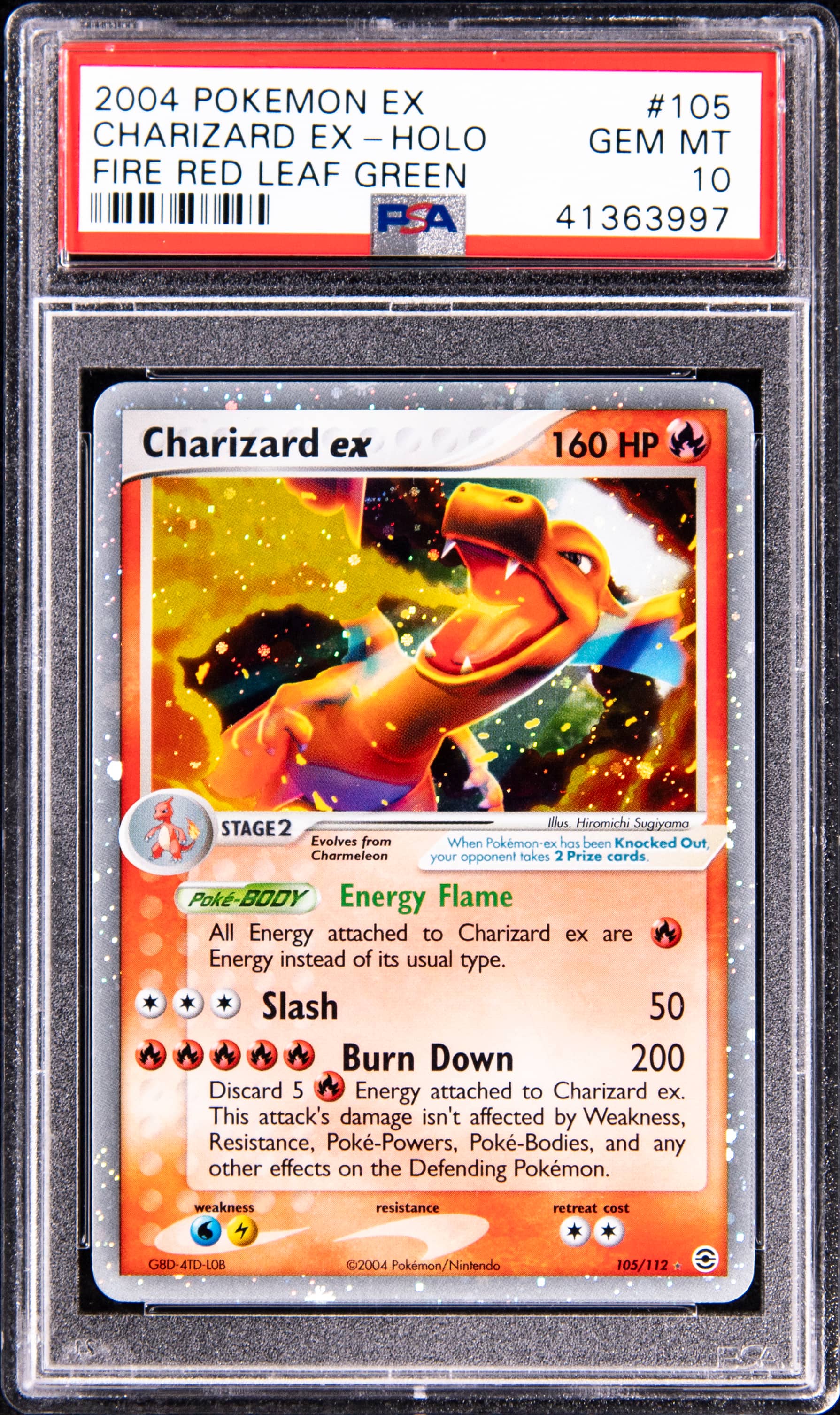 2004 Charizard ex PSA 10 EX FRLG Sells for $19,840
