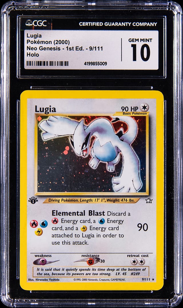 2000 Neo Genesis Lugia CGC 10 sells for $12,200