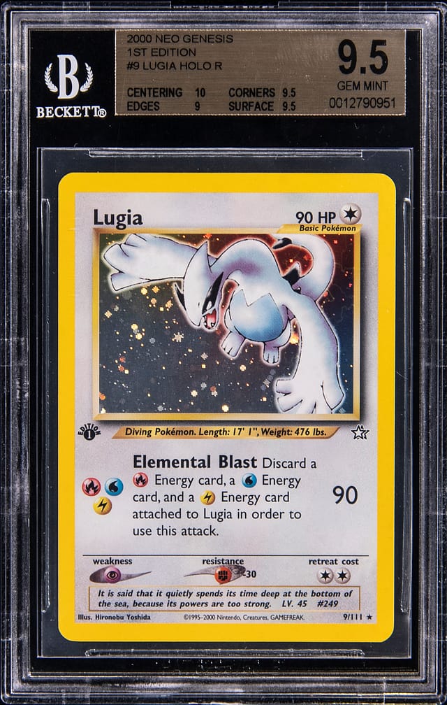 2000 Neo Genesis Lugia BGS 9.5 sells for $19,520
