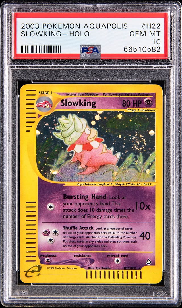 2003 Aquapolis Slowking PSA 10 sells for $12,200