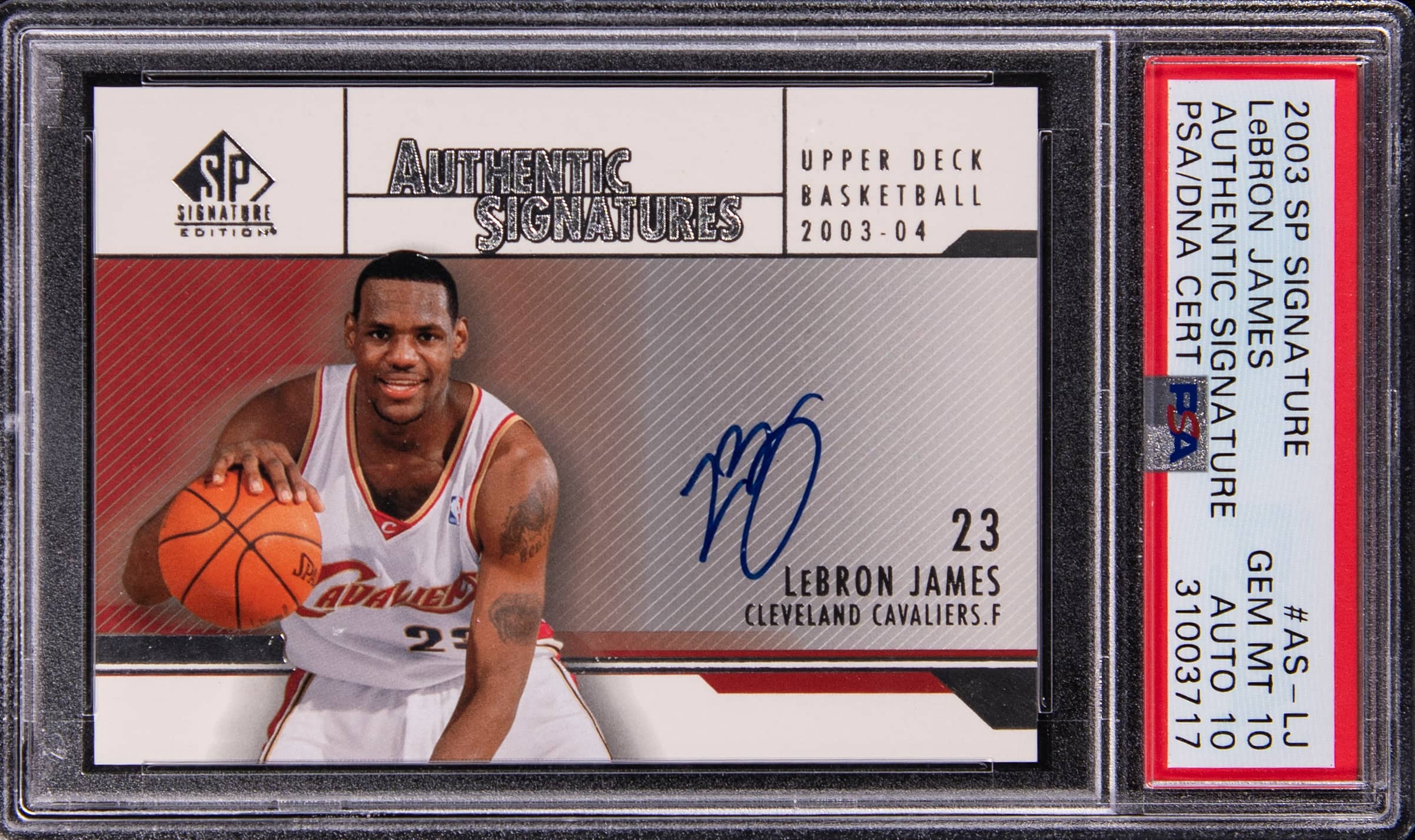 LeBron 2003 SP Signature Auto PSA 10 Sells for $22K