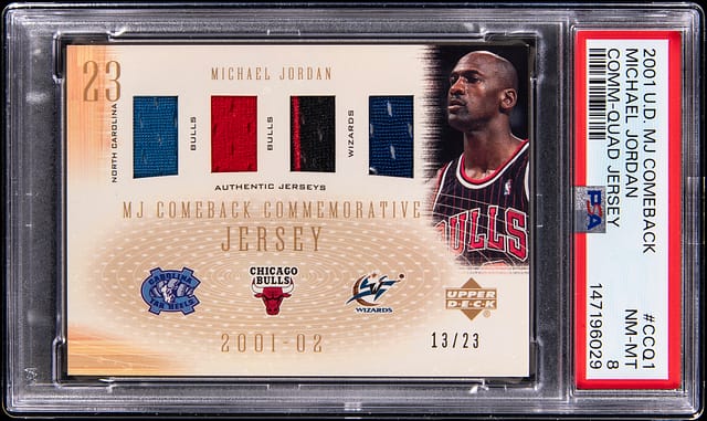 2001-02 MJ Comeback Quad Jersey /23 Sells for $29K