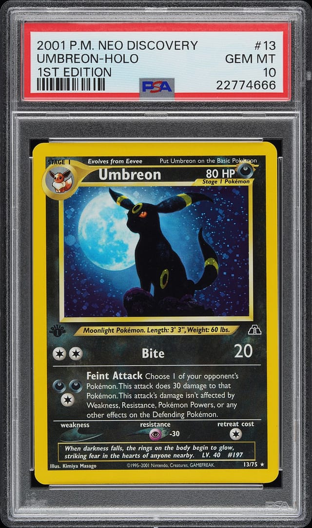 2001 Neo Discovery Umbreon PSA 10 Sells for $48K