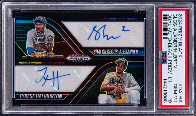 SGA & Haliburton 1/1 Prizm Black Sells for $12.2K
