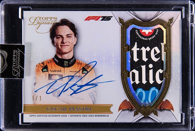 Oscar Piastri 2025 Topps Dynasty F1 1/1 Gold Sale
