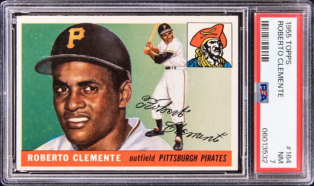 1955 Topps Roberto Clemente Rookie PSA 7 Sells for $19K