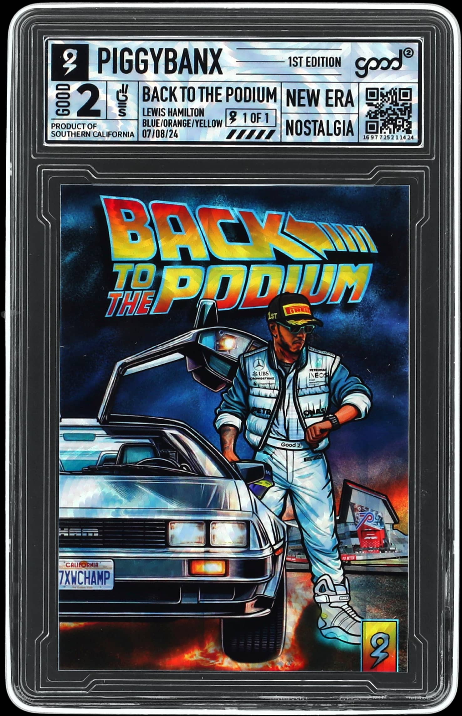 2024 PiggyBanx Lewis Hamilton 1/1 sells for $12.2K