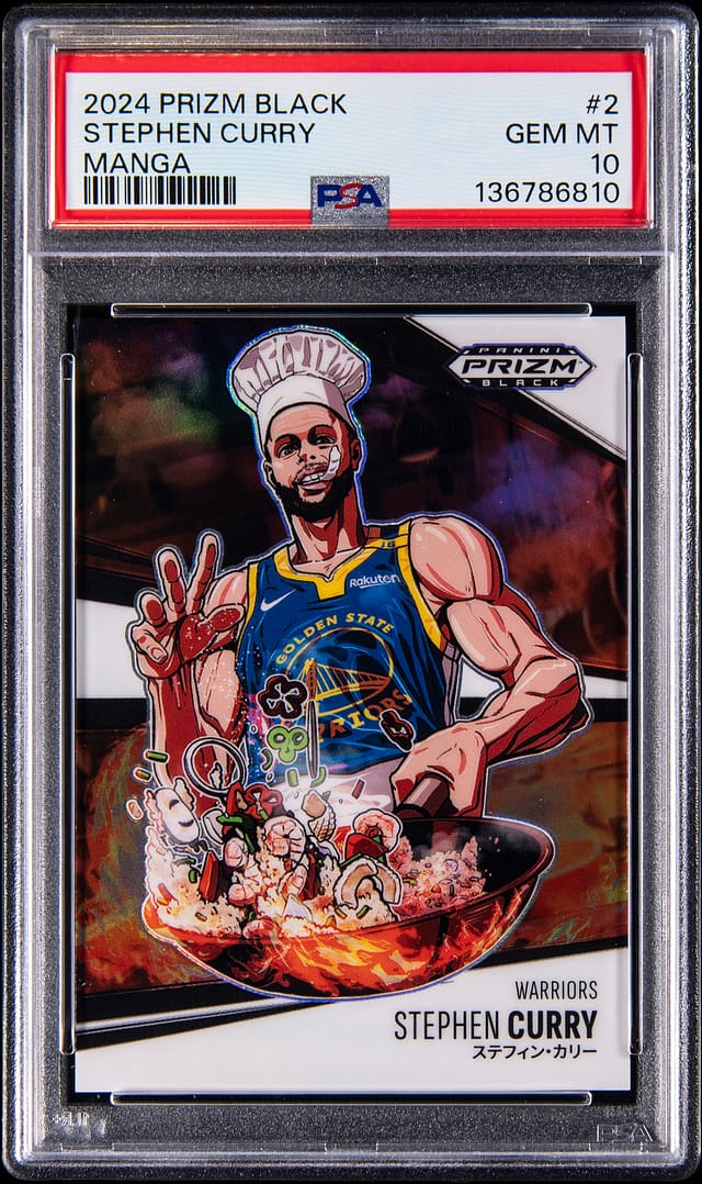 Stephen Curry 2024-25 Prizm Black Manga PSA 10 Sale