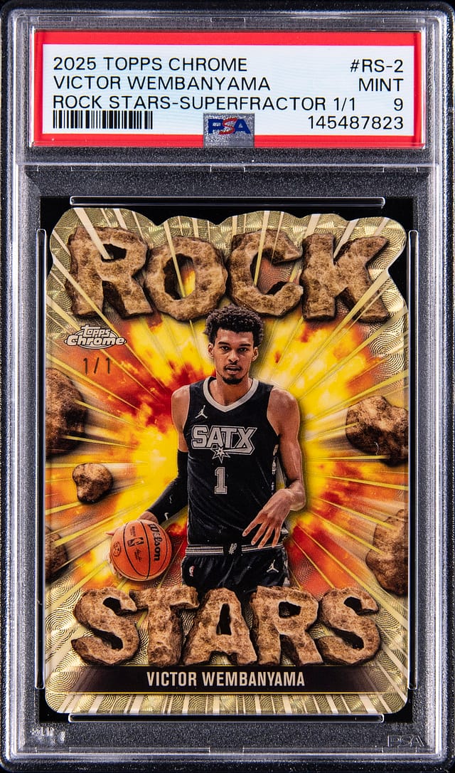 Victor Wembanyama Rock Stars SuperFractor 1/1 Sale