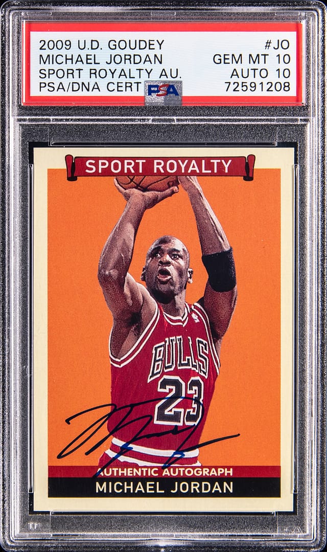 2009 Goudey Michael Jordan Auto PSA 10 Sells for $40K