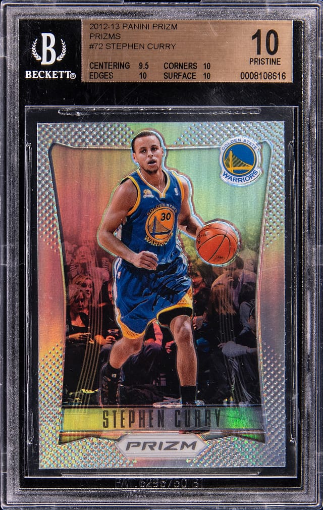 2012-13 Prizm Silver Stephen Curry BGS 10 Sale