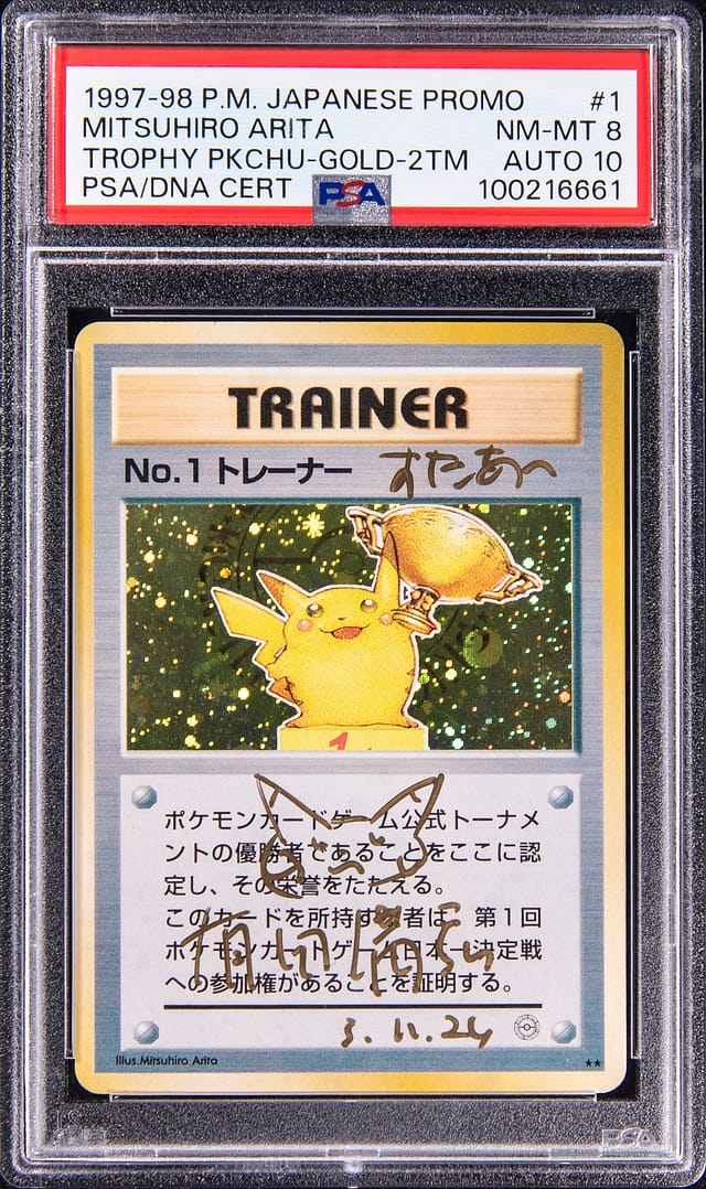 1997-98 Trophy Pikachu Arita Sketch Sells for $186K