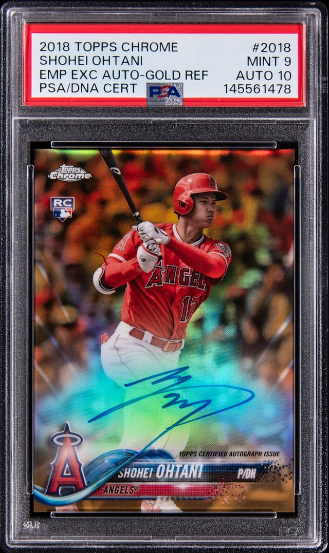 2018 Ohtani Gold Employee Auto /5 Sells for $117K