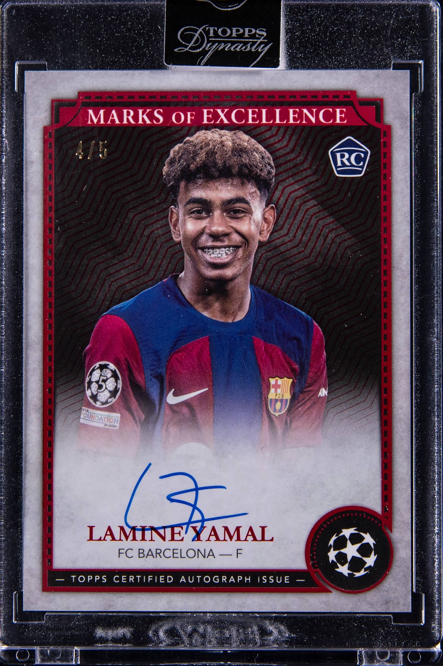 Lamine Yamal Dynasty Red Auto /5 Sells for $45K