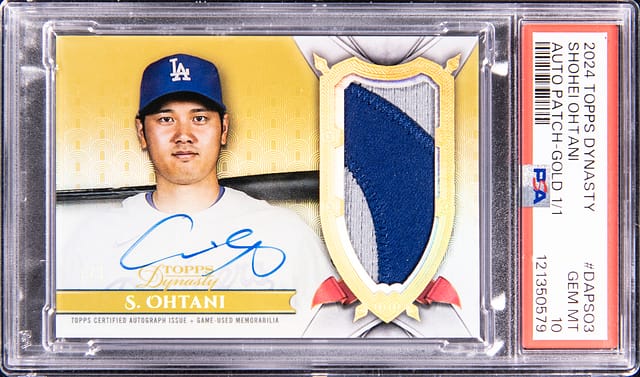 Shohei Ohtani 2024 Topps Dynasty 1/1 Sells for $104K