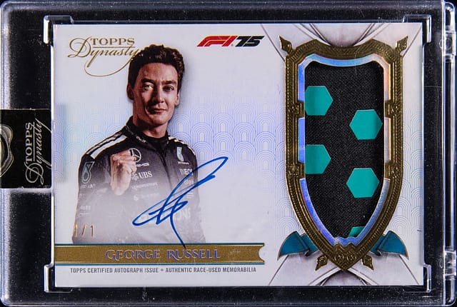 George Russell 2025 Dynasty F1 Gold 1/1 Sells on Goldin