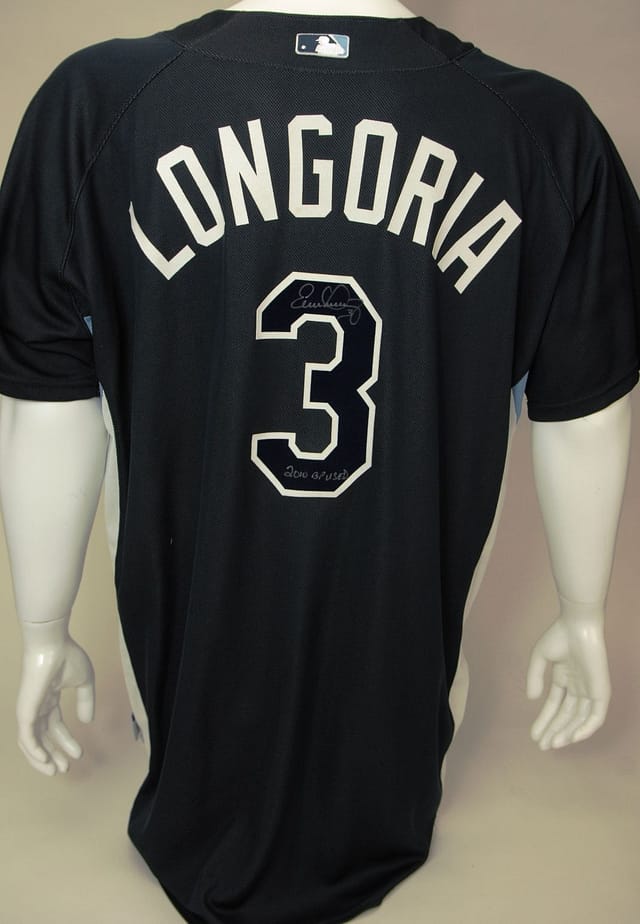 2010 Evan Longoria BP Signed Jersey Sold for $240