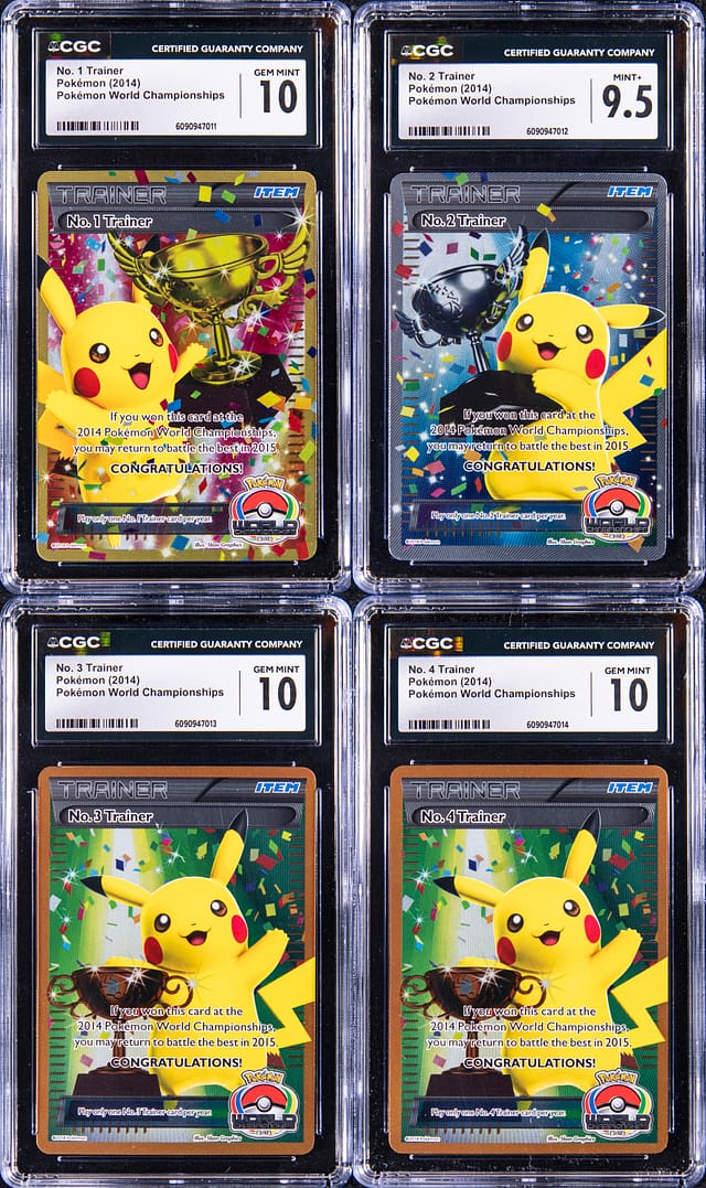 2014 Pikachu Trophy No. 1–4 Trainer Set Sells for $195k