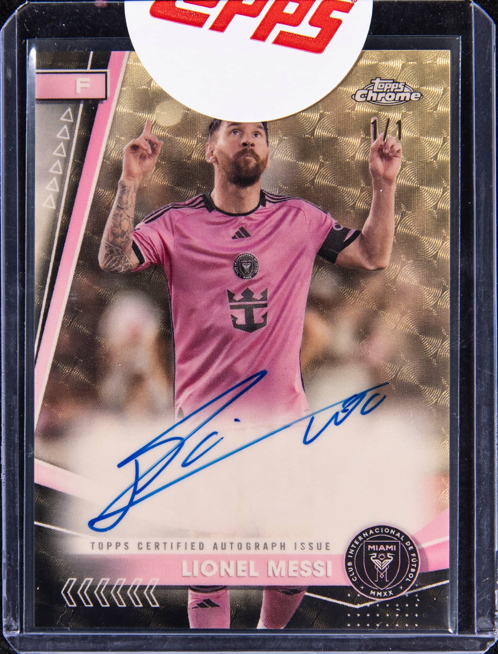 2024 Topps Chrome MLS Messi 1/1 Auto Sells for $866K