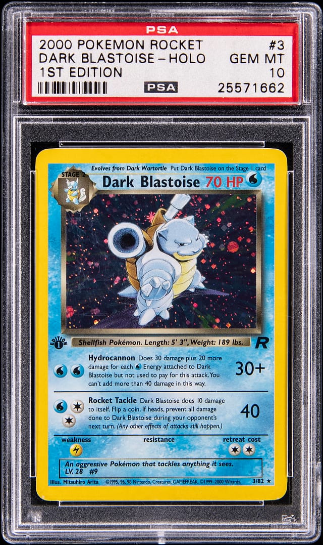 PSA 10 Dark Blastoise 1st Edition Sells for $13K