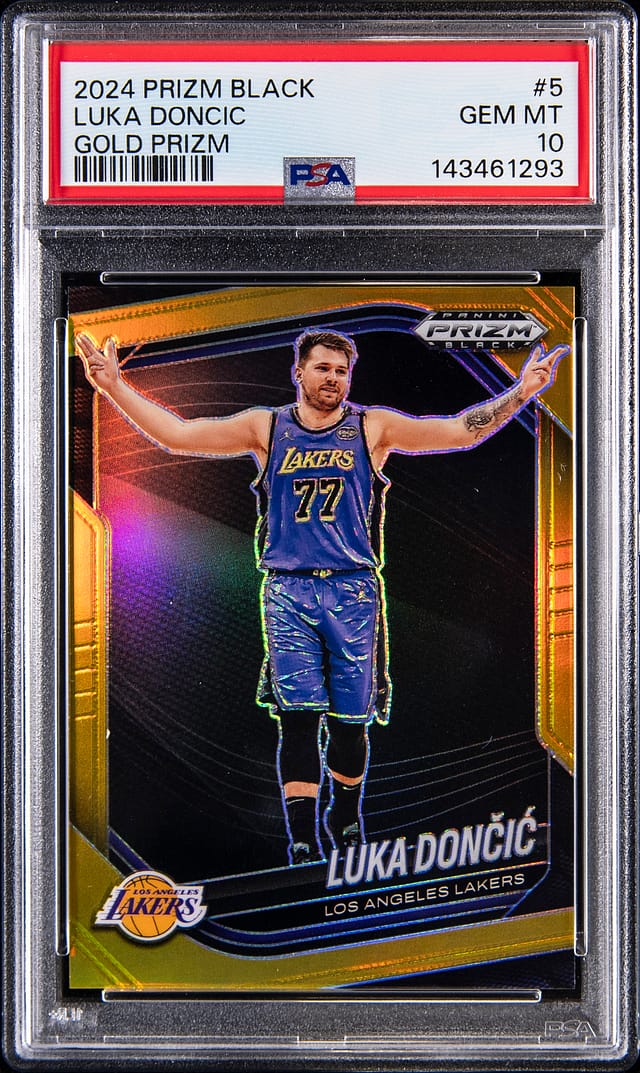 Luka Doncic 2024-25 Prizm Black Gold PSA 10 Sale