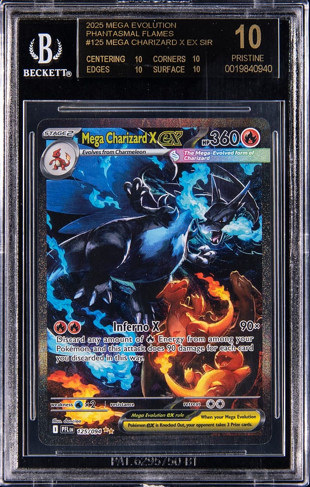 2025 Mega Charizard X ex BGS Black Label Sale