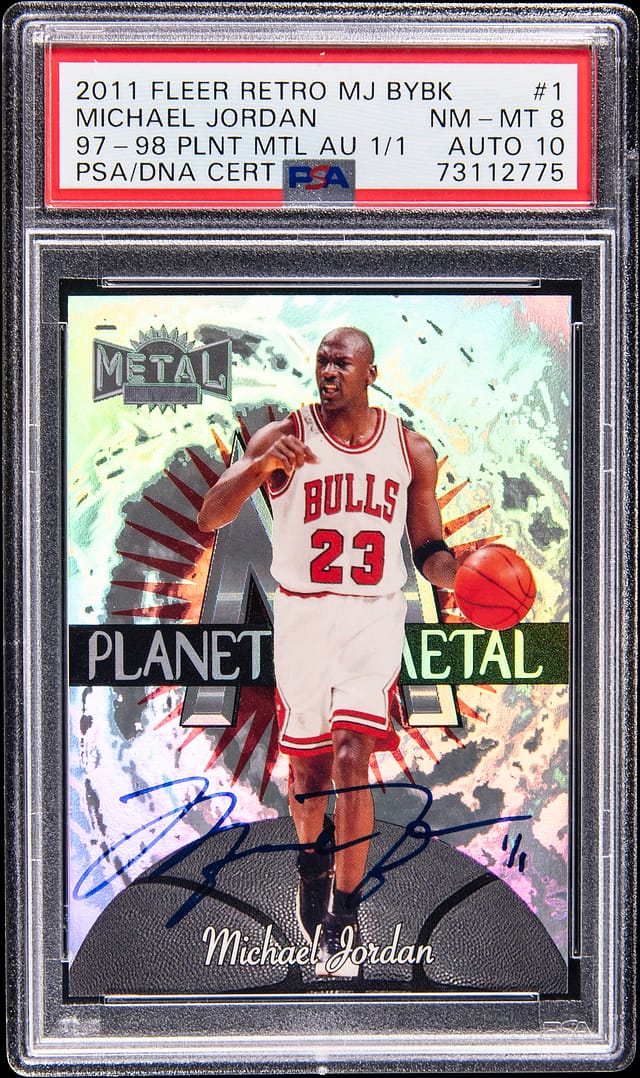 MJ 1997-98 Planet Metal 1/1 Buyback Auto Sells