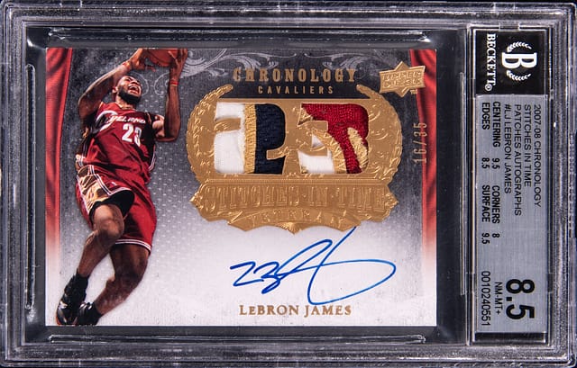 2007-08 UD Chronology LeBron Patch Auto Sold