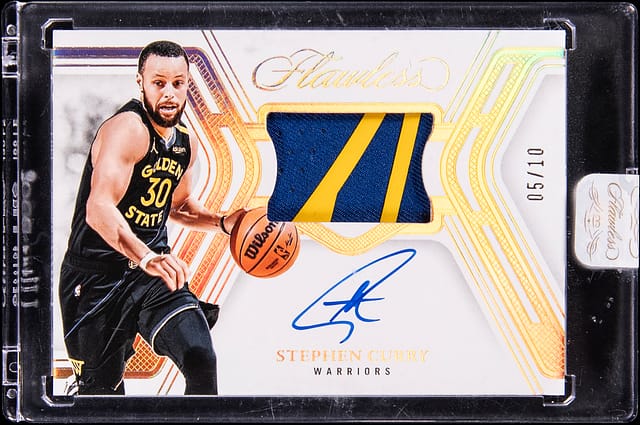 2024-25 Flawless Stephen Curry Gold Patch Auto Sale