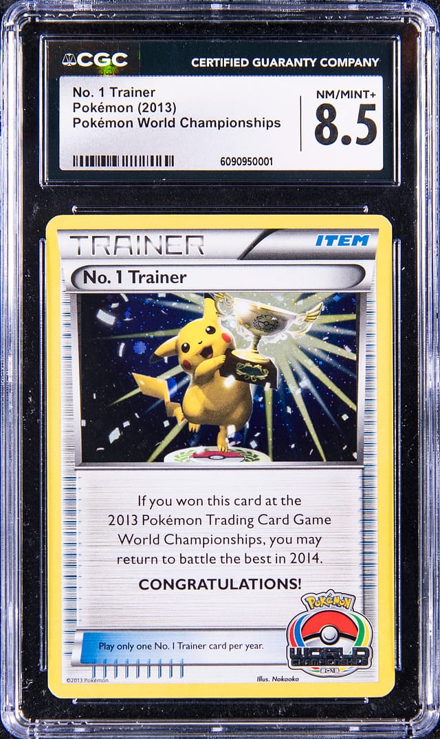 2013 No.1 Trainer Pikachu Trophy CGC 8.5 Sale